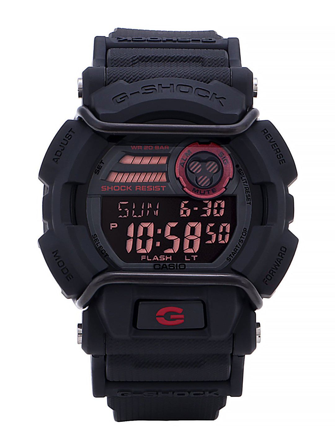 

CASIO Men Water Resistance Textured Straps Digital Watch G1432, Black