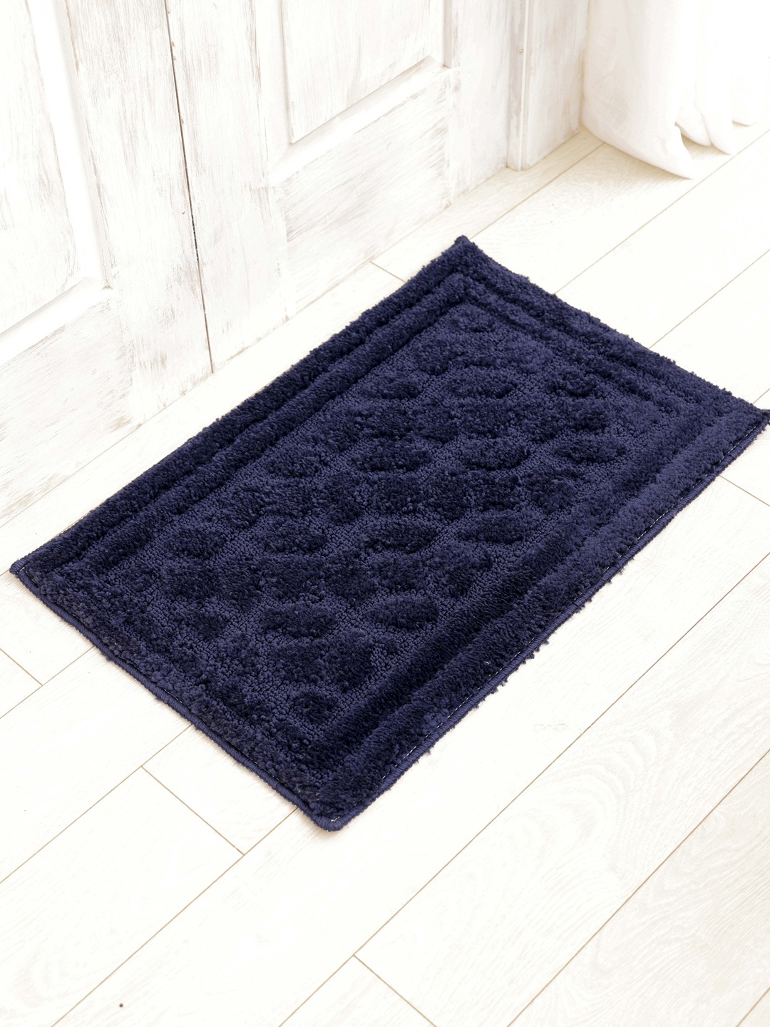 

Ariana Navy Blue 1600 GSM Microfiber Anti-Skid Bath Mat