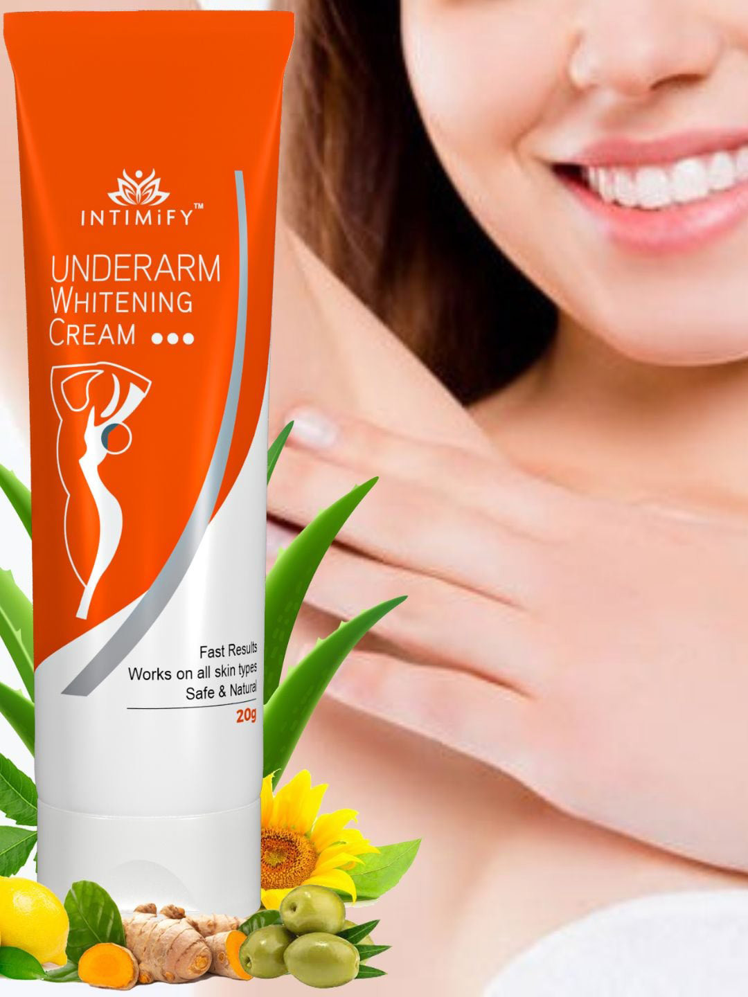 

INTIMIFY Underarm Whitening Cream - 20g, White
