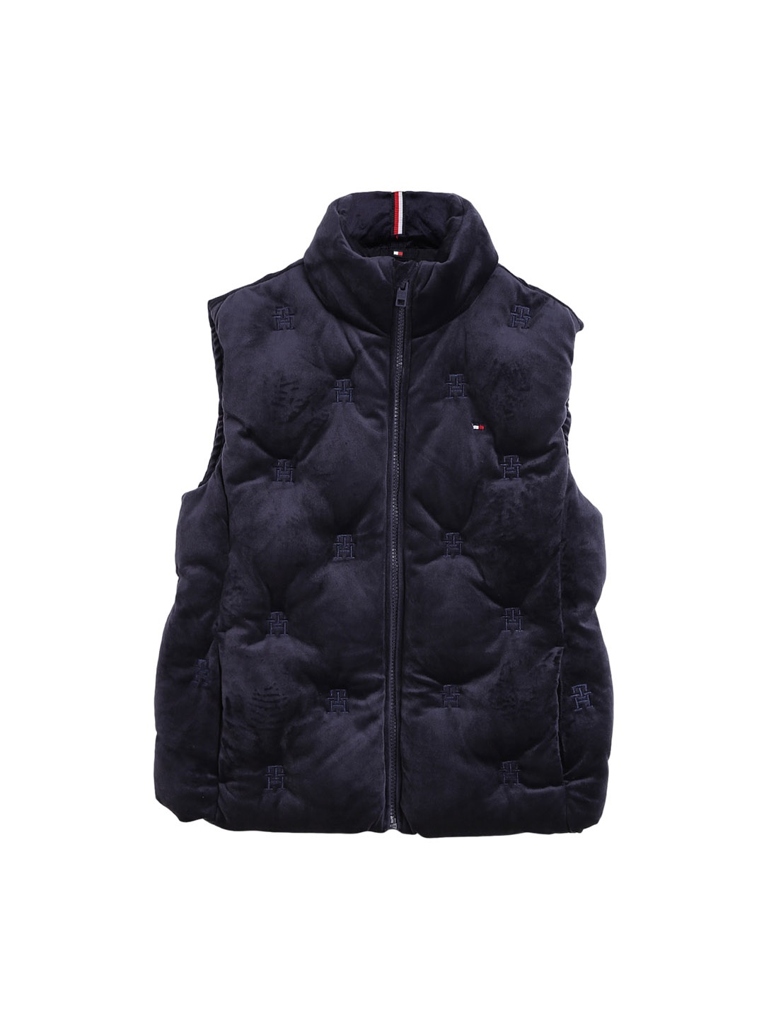 

Tommy Hilfiger Girls Stand Collar Puffer Jacket, Navy blue