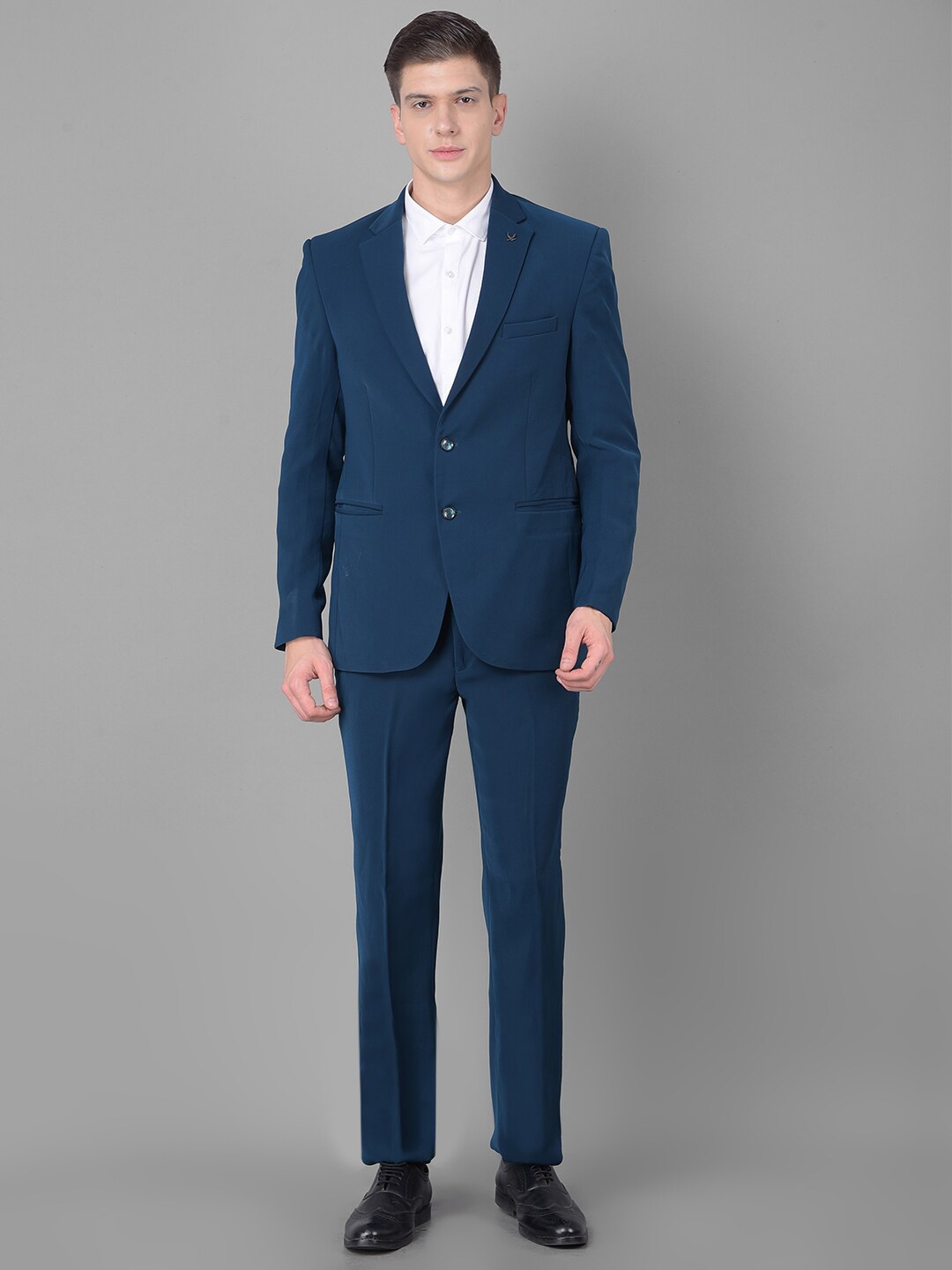 

Canary London Single-Breasted Slim-Fit Two-Piece Formal Suit, Teal