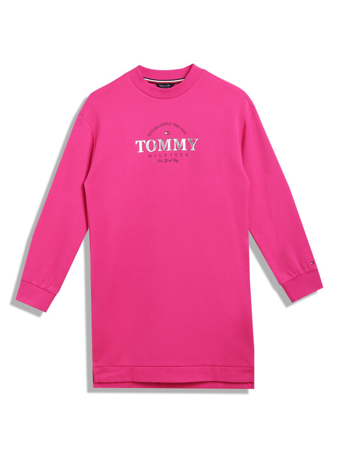 

Tommy Hilfiger Girls Typography Printed T-shirt Dress, Purple