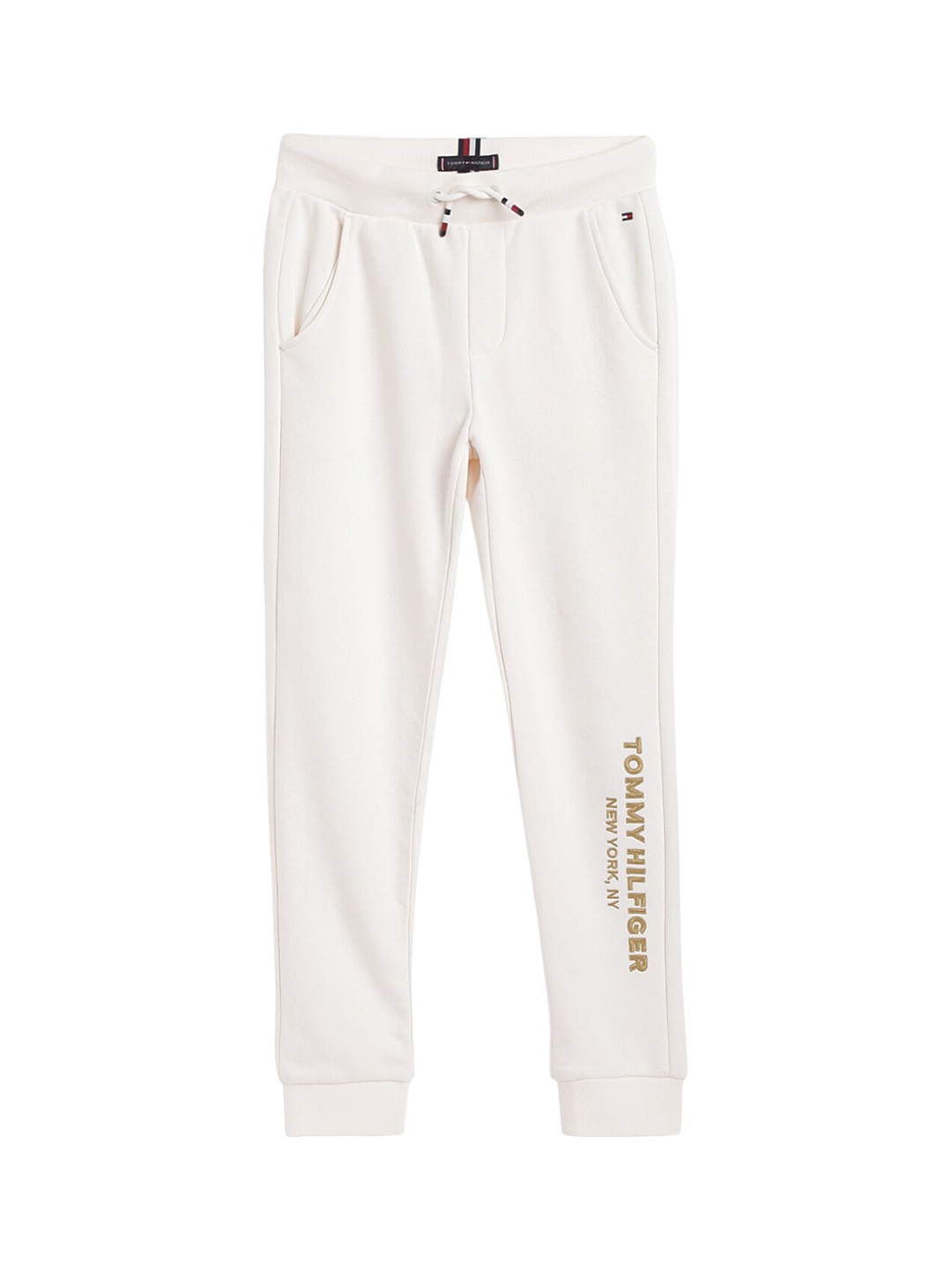 

Tommy Hilfiger Boys Typography Printed Joggers, Off white