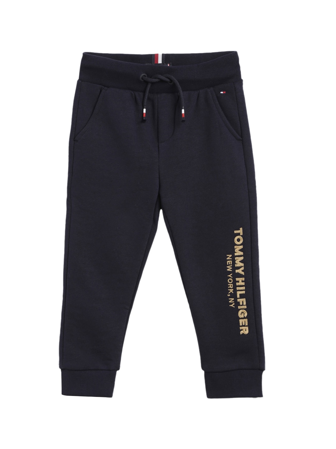 

Tommy Hilfiger Boys Typography Printed Joggers, Navy blue