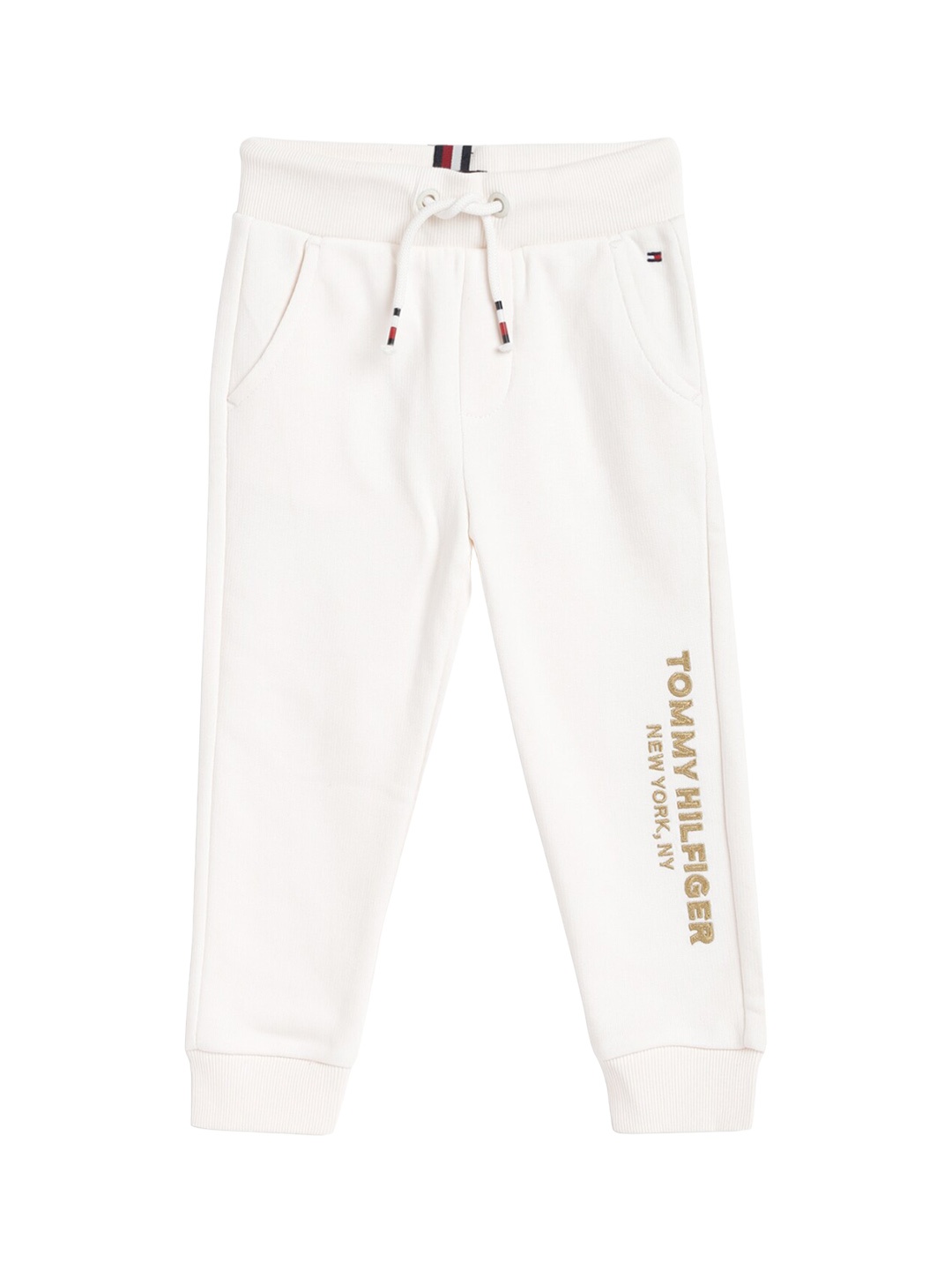 

Tommy Hilfiger Boys Mid Rise Regular Fit Cotton Joggers, White