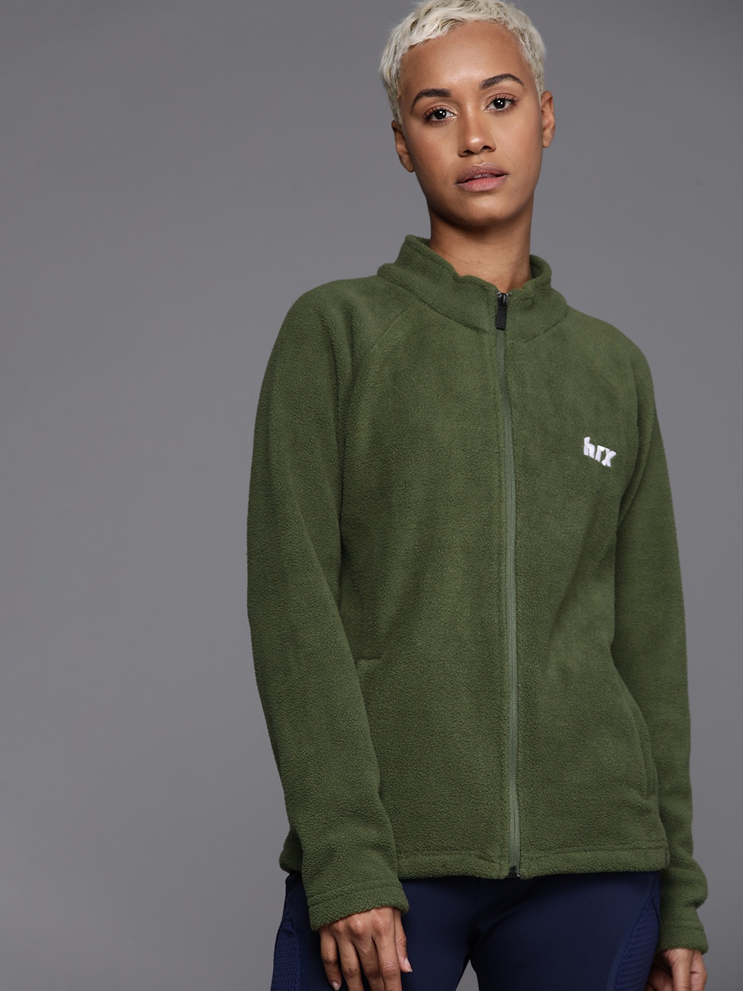 

HRX by Hrithik Roshan Sporty Jacket, Olive