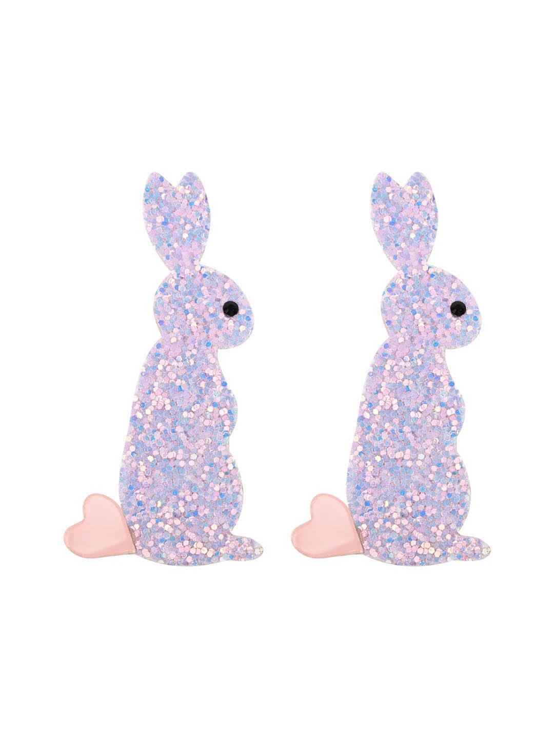 

Aye Candy Girls Set Of 2 Standing Bunny Alligator Hair Clip, Lavender