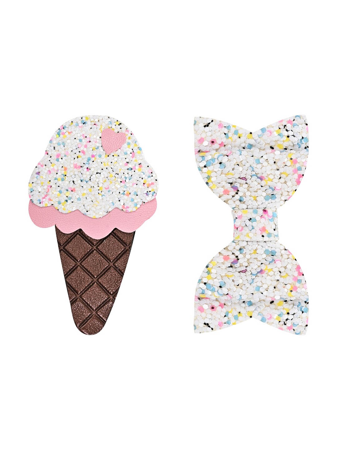 

Aye Candy Girls Set of 2 Alligator Hair Clip, White
