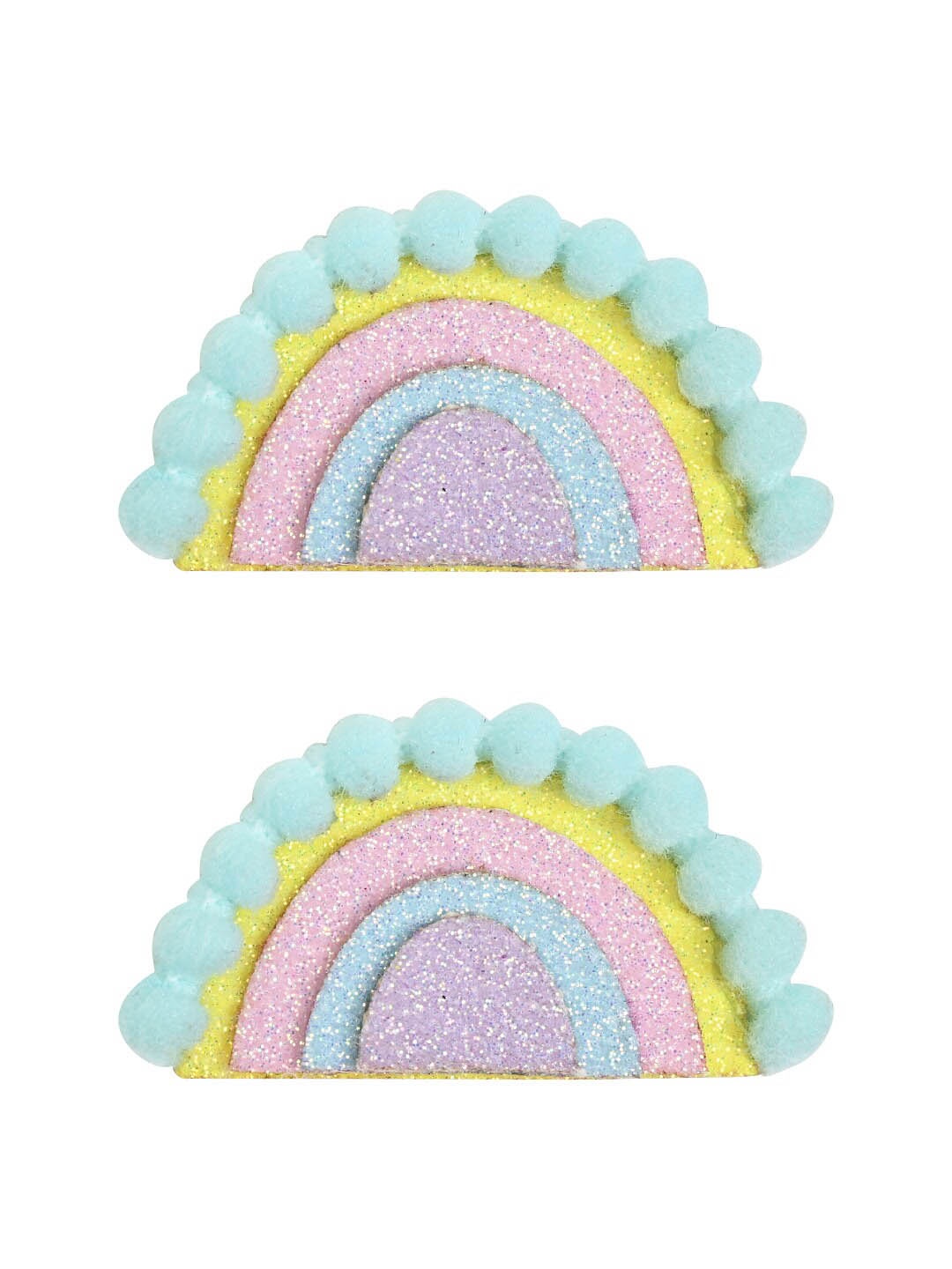 

Aye Candy Girls Set Of 2 Rainbow Alligator Hair Clip, Blue