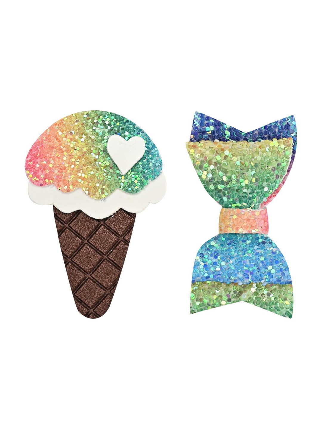 

Aye Candy Girls Set of 2 Alligator Hair Clip, Brown