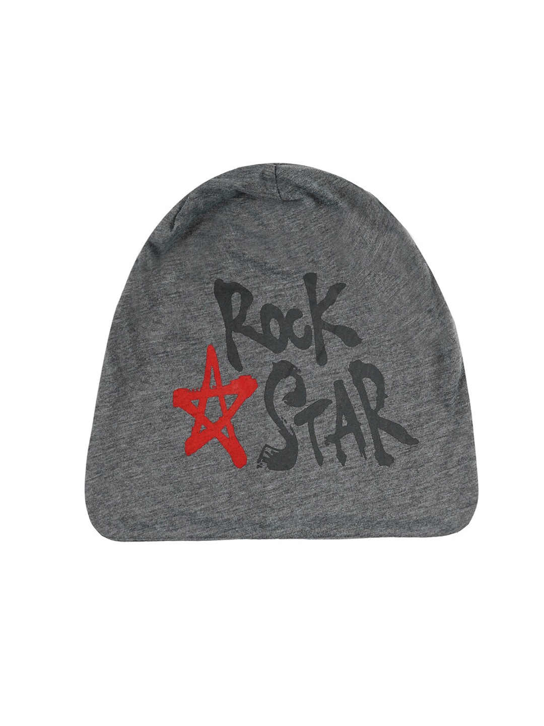 

iSWEVEN Unisex Typography Printed Cotton Beanie, Grey