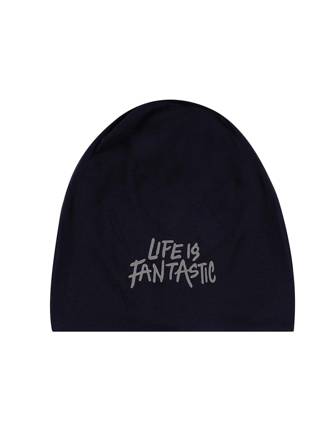 

iSWEVEN Unisex Typography Printed Beanie Cap, Blue