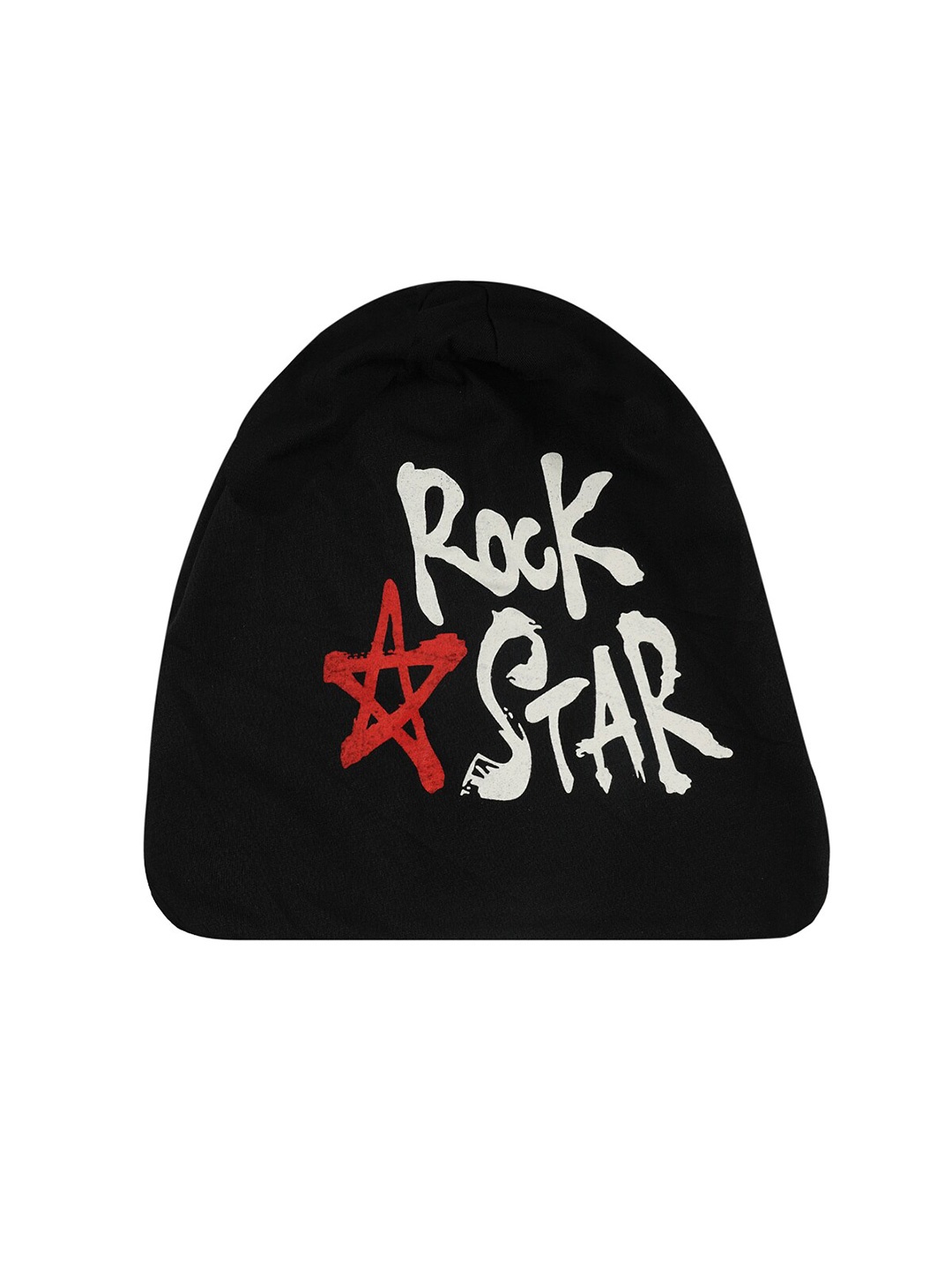 

iSWEVEN Unisex Typography Printed Beanie Cap, Black