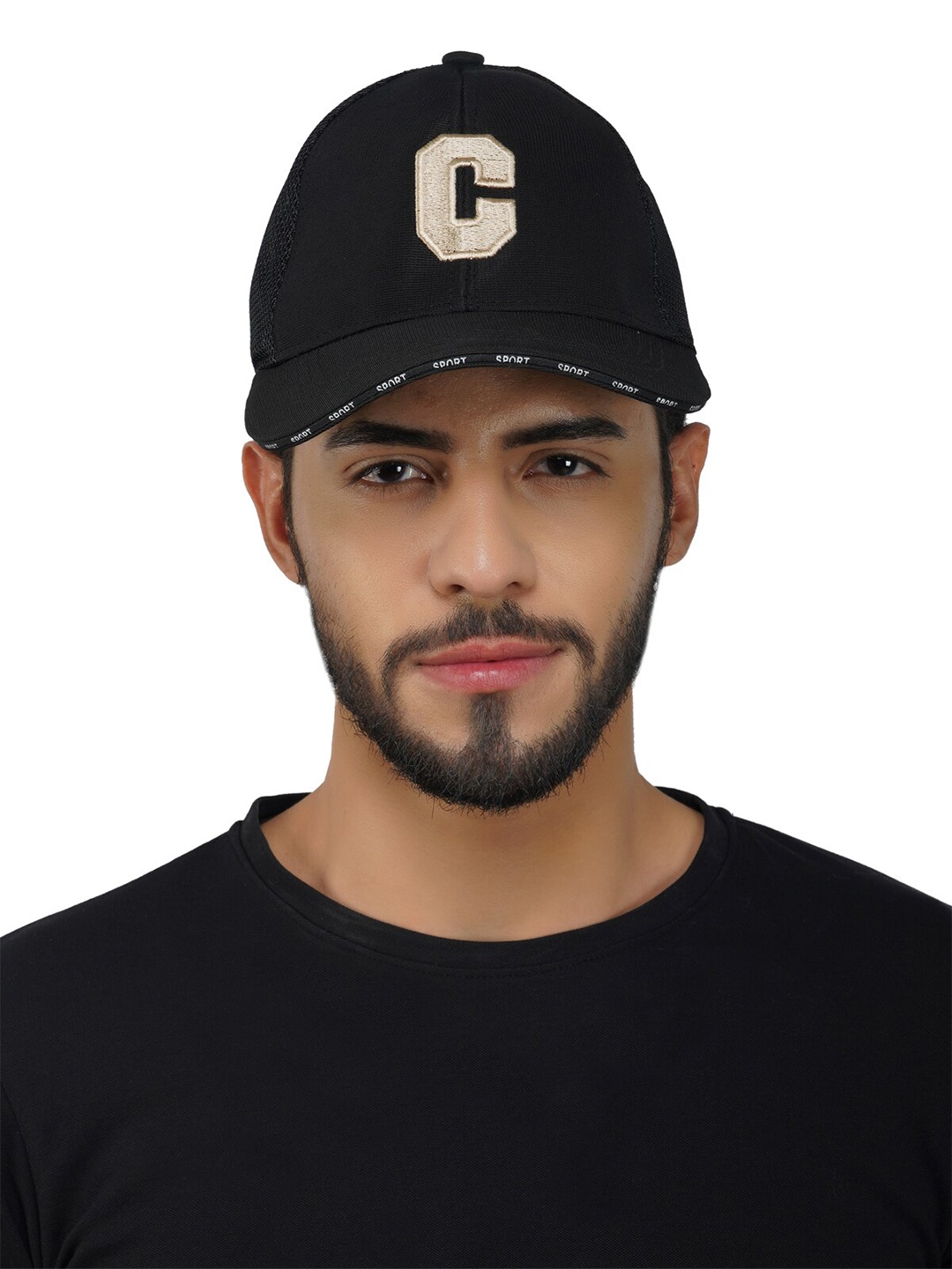 

iSWEVEN Unisex Embroidered Snapback Cap, Black