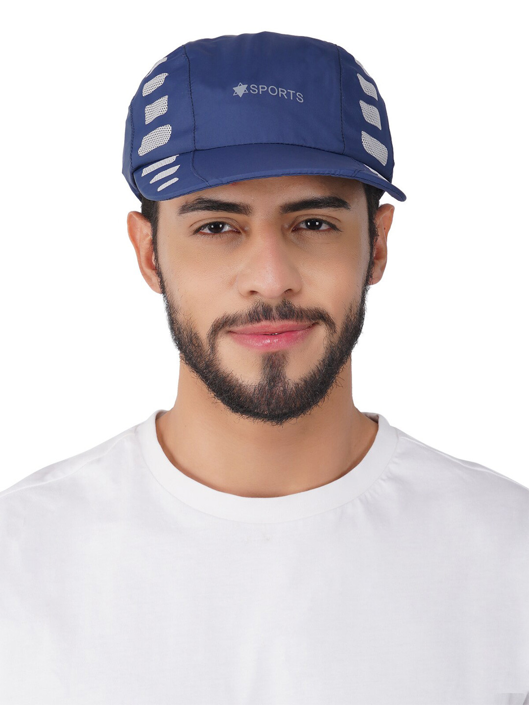 

iSWEVEN Unisex Geometric Printed Baseball Cap, Blue