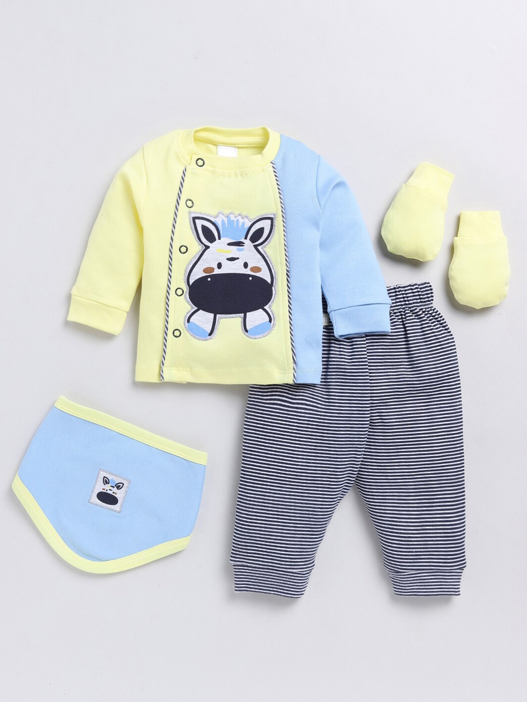 

Moms Love Boys Printed Baby Apparel Gift Set, Yellow