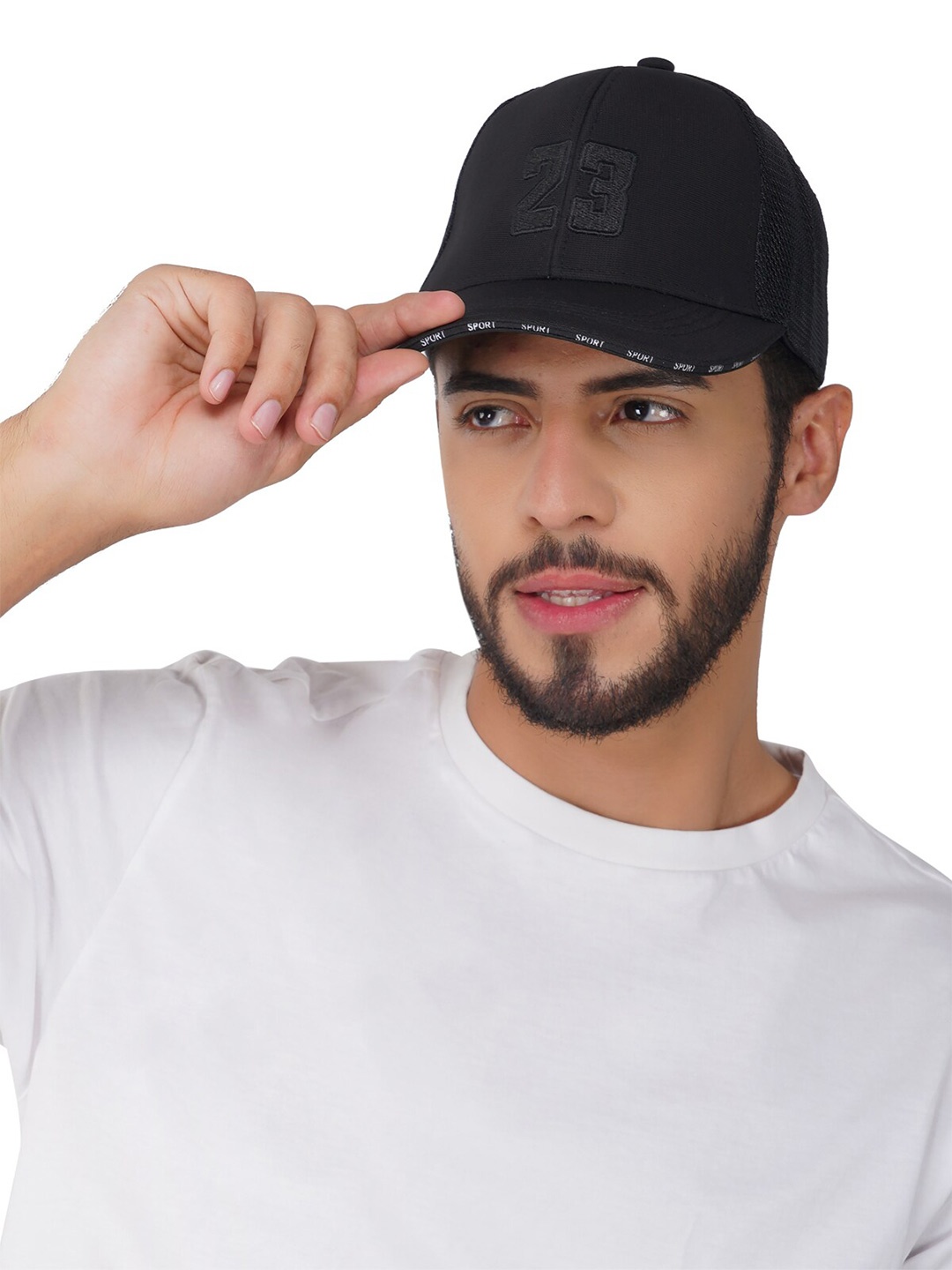 

iSWEVEN Unisex Embroidered Snapback Cap, Black