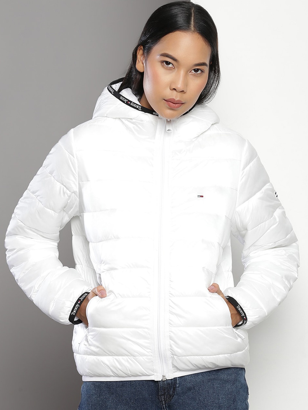 

Tommy Hilfiger Hooded Puffer Jacket, White