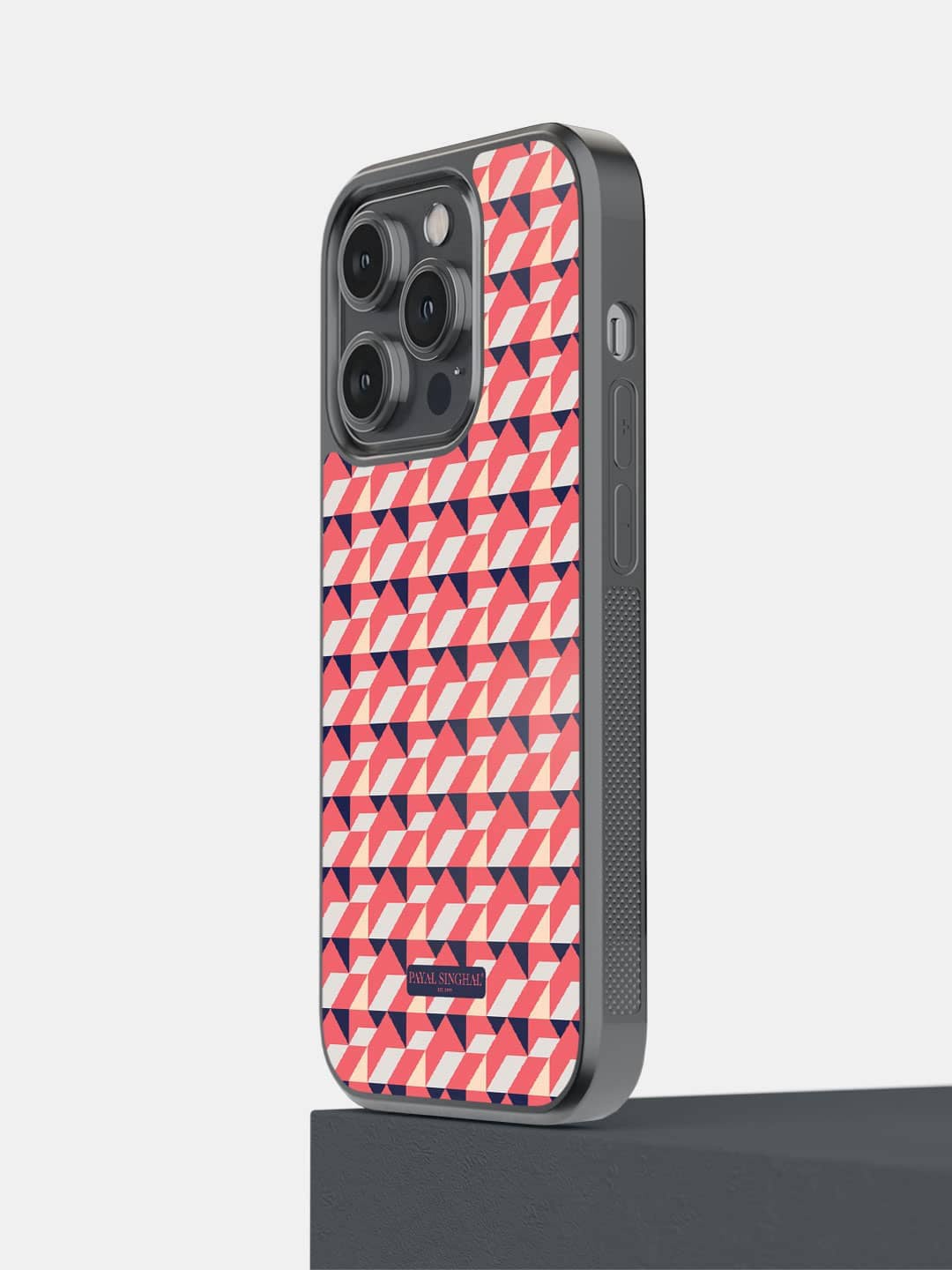 

macmerise Printed iPhone 14 Pro Phone Bumper Case Cover, Coral