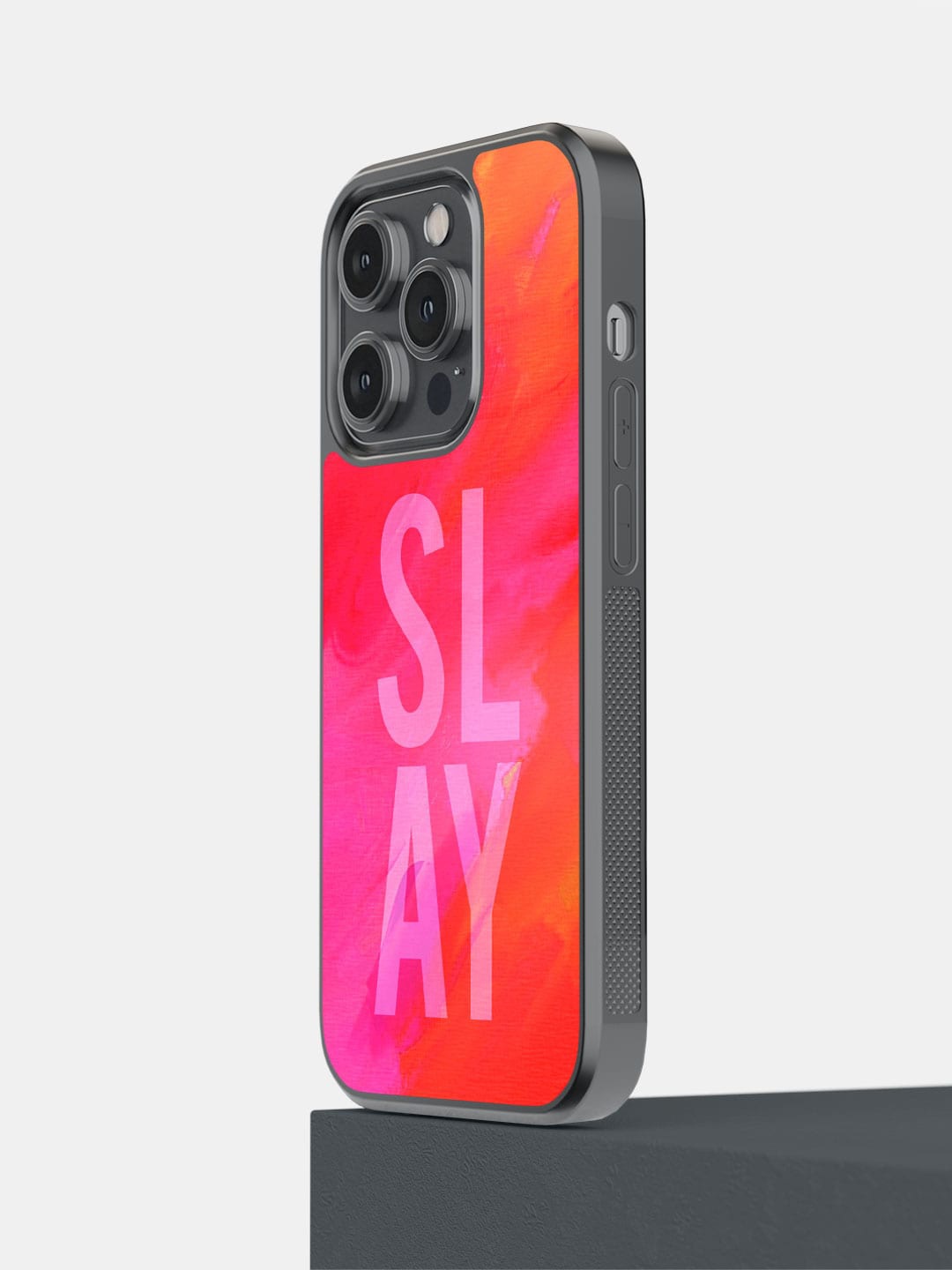 

macmerise Typography Printed iPhone 14 Pro Phone Bumper Case, Pink