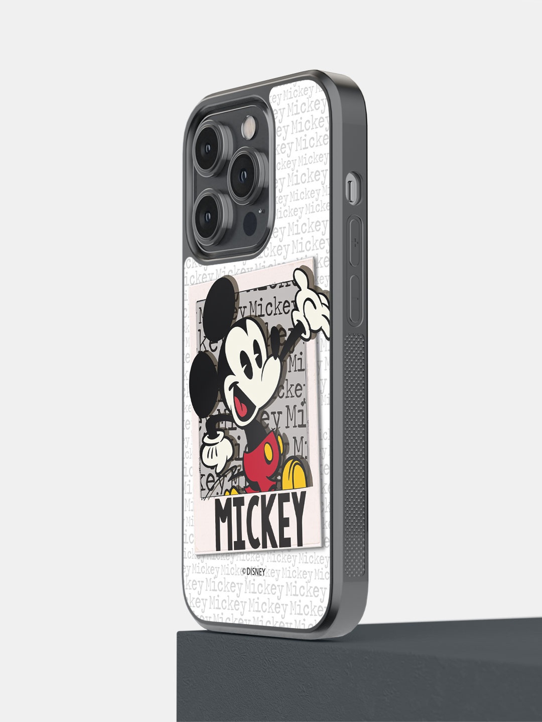 

macmerise Printed Mr Mickey iPhone 14 Pro Phone Bumper Case Cover, White