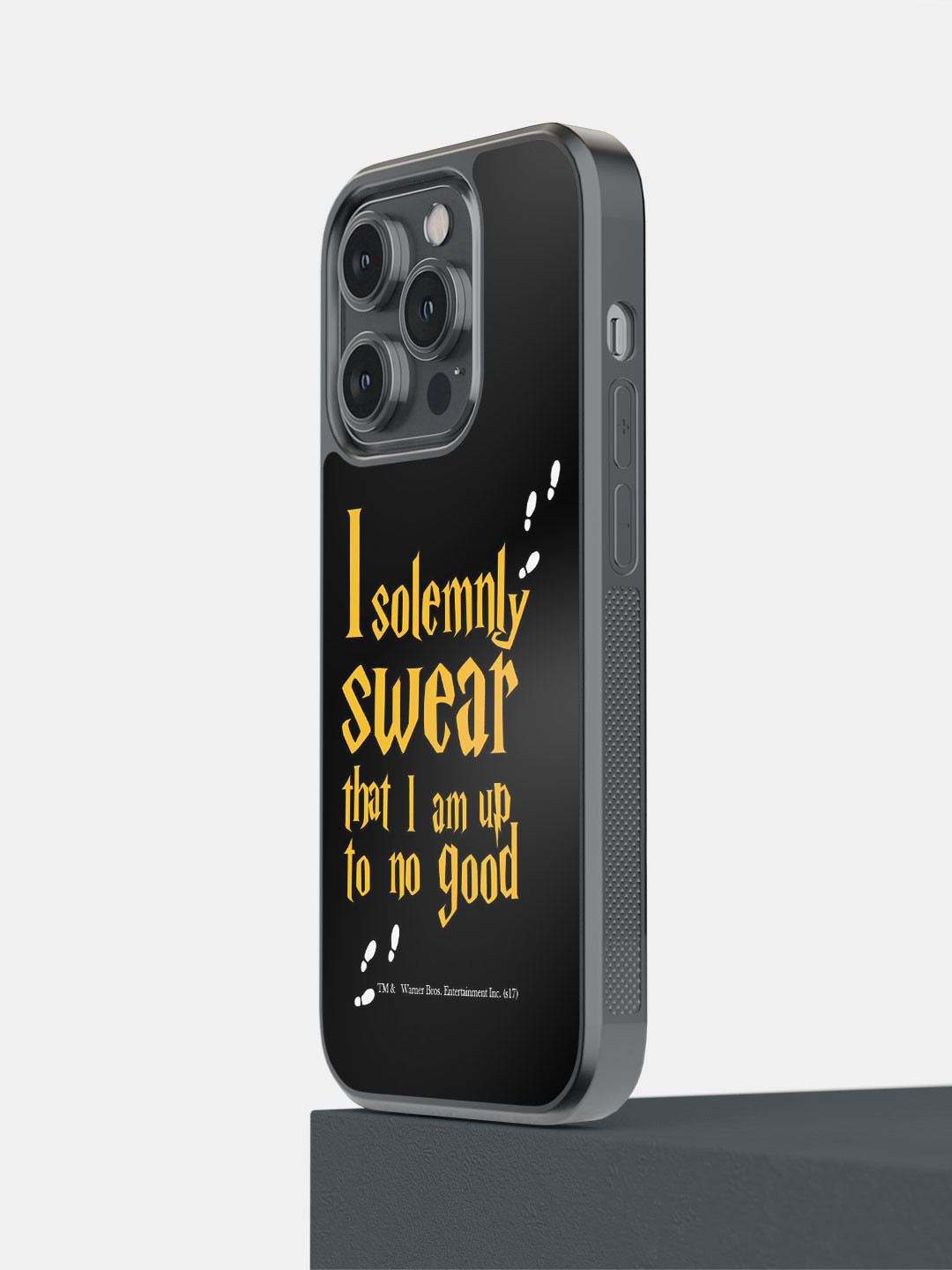 

macmerise Printed Solemnly Swear iPhone 14 Pro Phone Bumper Case Cover, Black