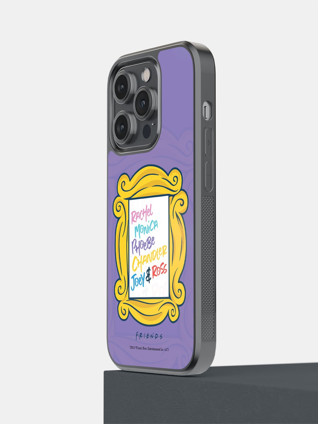 

Macmerise Framed in Friendship Printed iPhone 14 Plus Bumper Phone Back Case, Purple