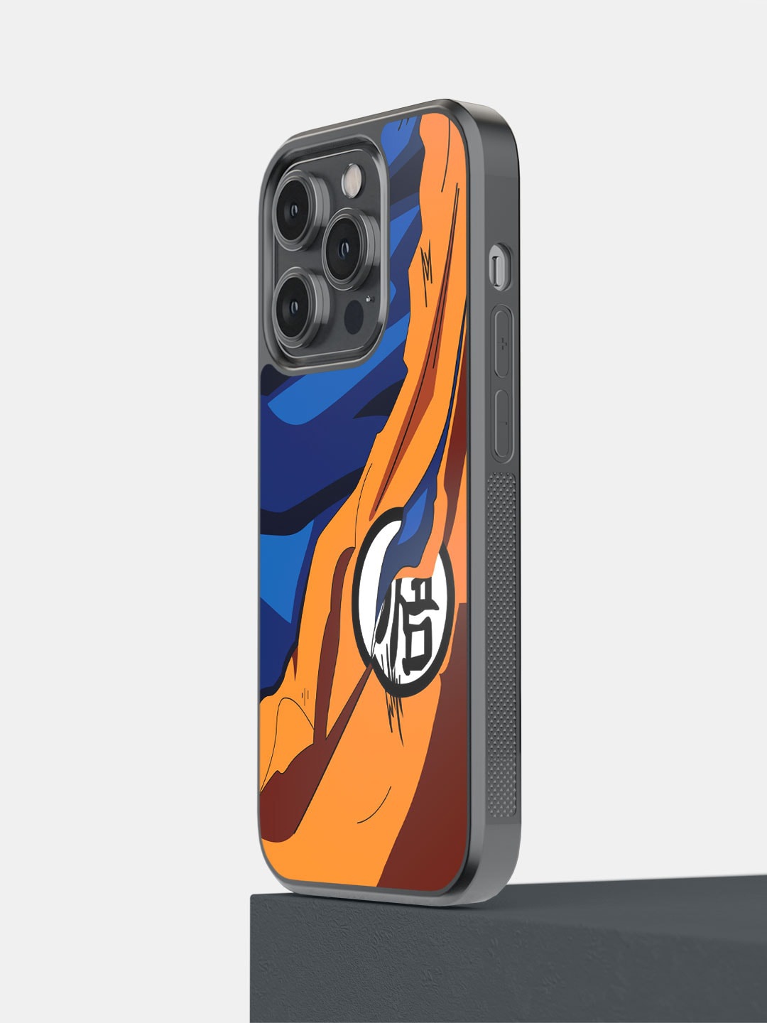 

macmerise Goku Training iPhone 14 Pro Bumper Case Cover, Blue