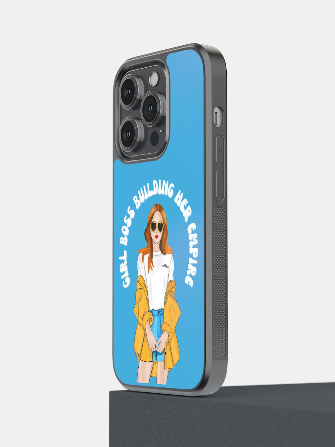 

macmerise Graphic Printed iPhone 14 Pro Phone Bumper Case, Blue