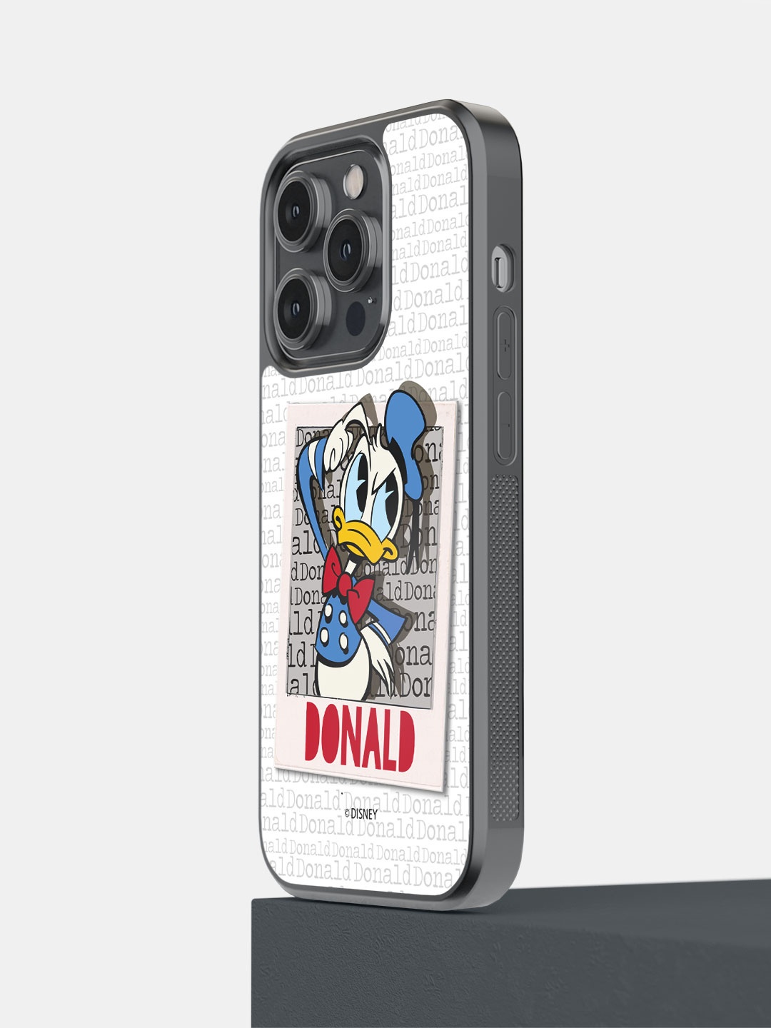 

macmerise Donald Duck Printed iPhone 14 Plus Bumper Phone Back Case, White