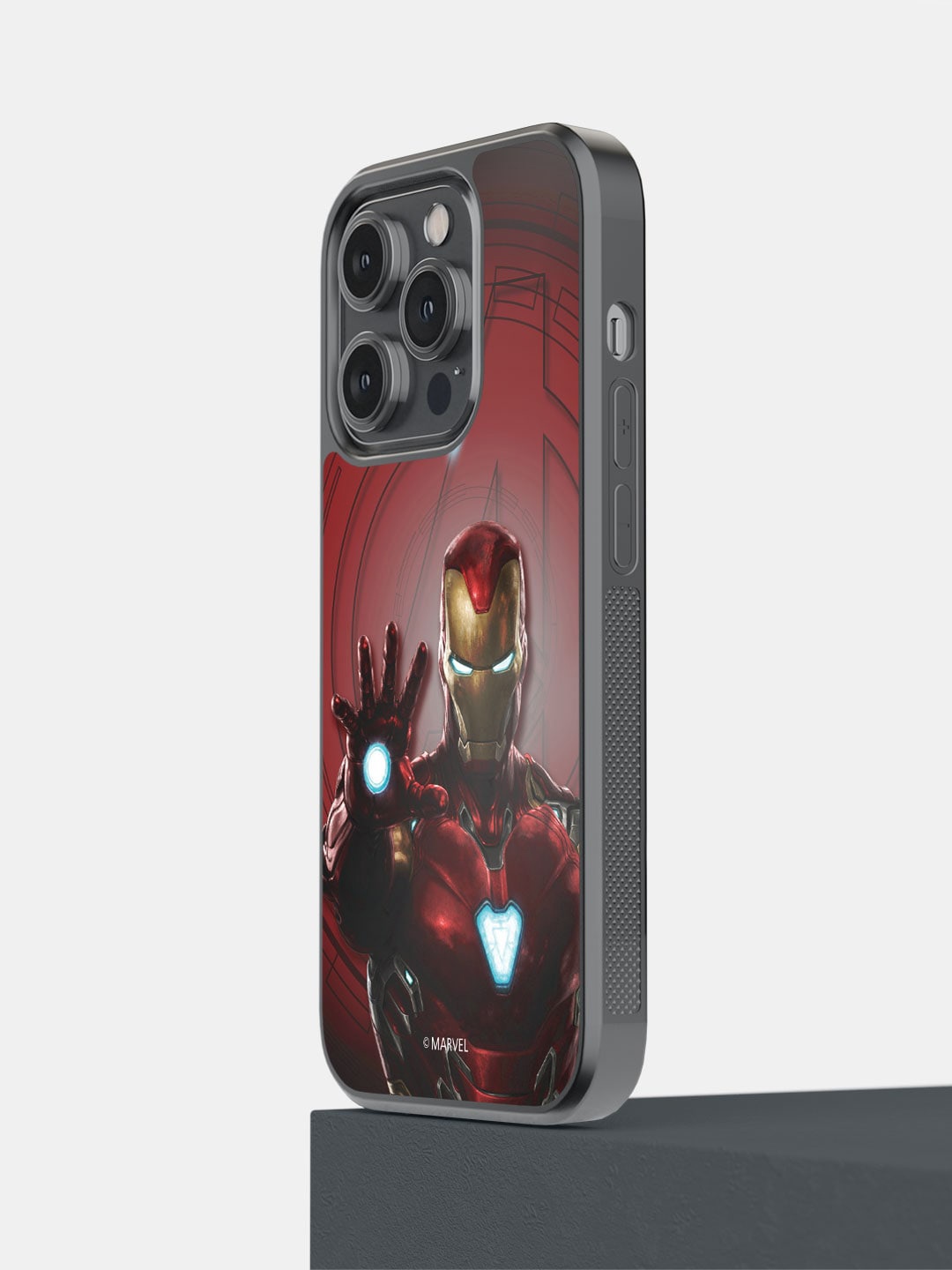

macmerise Printed Iron Man Mark L Armour iPhone 14 Pro Phone Bumper Case Cover, Red