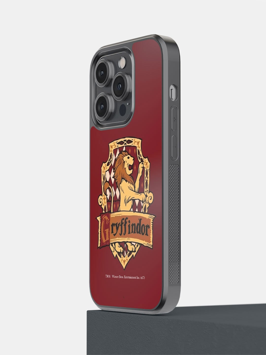 

macmerise Crest Gryffindor Printed iPhone 14 Pro Bumper Case Cover, Red