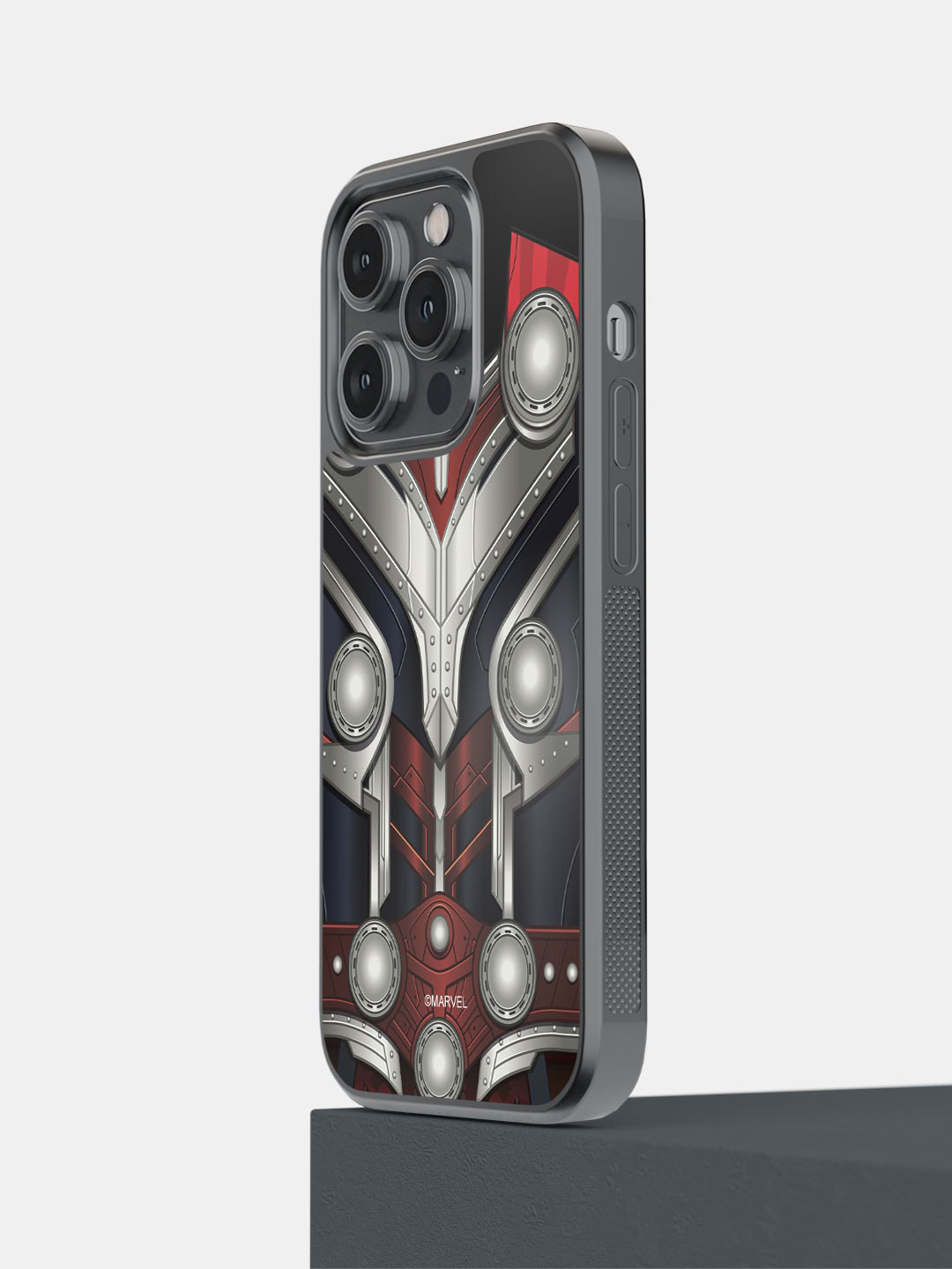 

macmerise Printed Suit up Mighty Thor iPhone 14 Pro Phone Bumper Case Cover, Black