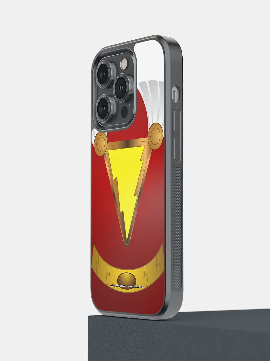 

macmerise Suit Up Shazam iPhone 14 Pro Bumper Case Cover, Red