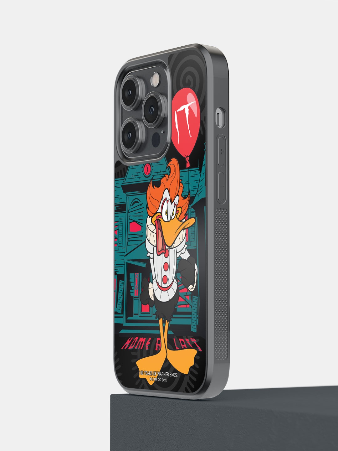 

macmerise Daffy Graphic Printed iPhone 14 Pro Bumper Case Mobile Cover, Black