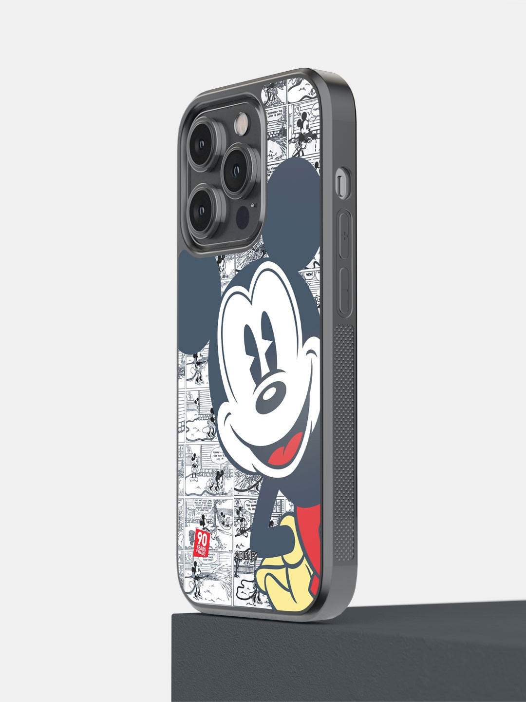 

macmerise Mickey Mouse Printed iPhone 14 Pro Bumper Case, Blue