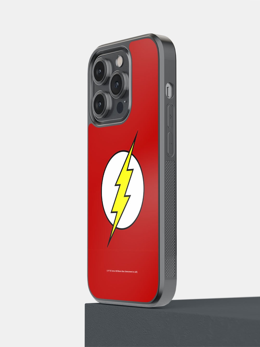 

macmerise Printed Logo Flash iPhone 14 Pro Phone Bumper Case Cover, Red