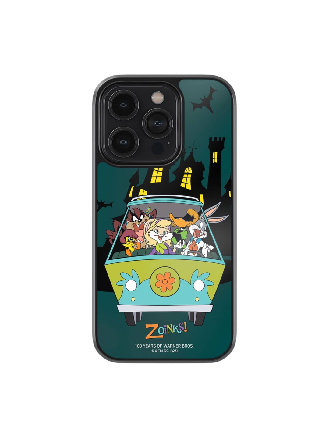 

macmerise Looney Zoinks Printed iPhone 14 Pro Bumper Case Cover, Green