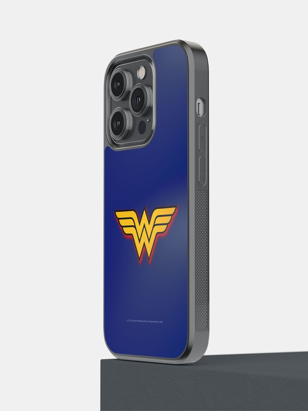 

macmerise Logo Wonder Woman Printed iPhone 14 Pro Phone Bumper Case Cover, Blue