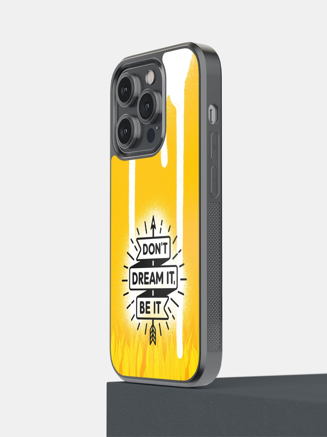 

Macmerise Dont Dream it Be it iPhone 14 Pro Bumper Case, Yellow