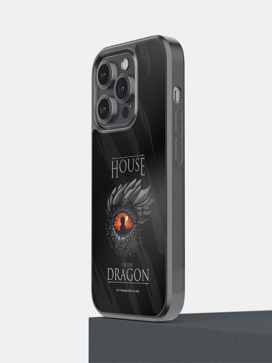 

macmerise Dragons Eye Printed iPhone 14 Pro Bumper Case, Black