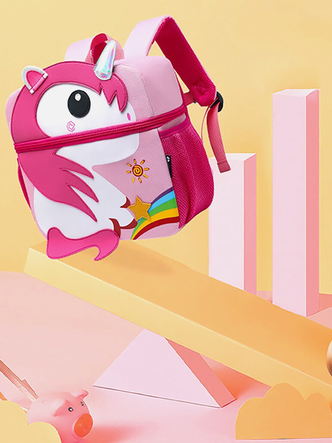 

Little Surprise Box LLP Kids Graphic Printed Backpack, Pink