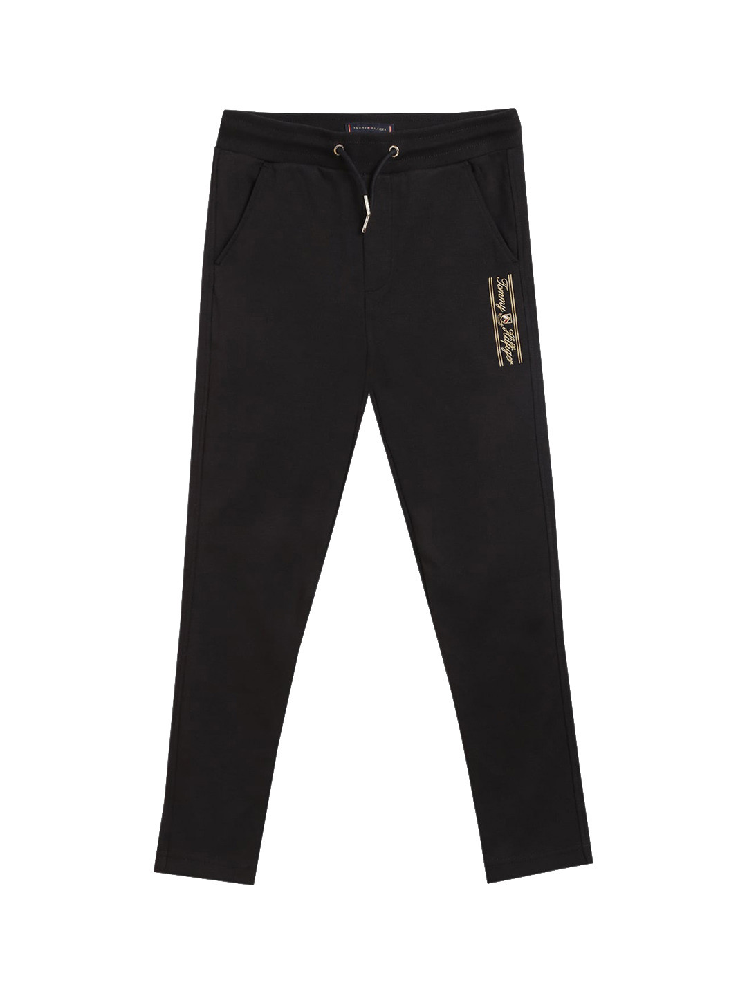 

Tommy Hilfiger Boys Mid Rise Track Pants, Black