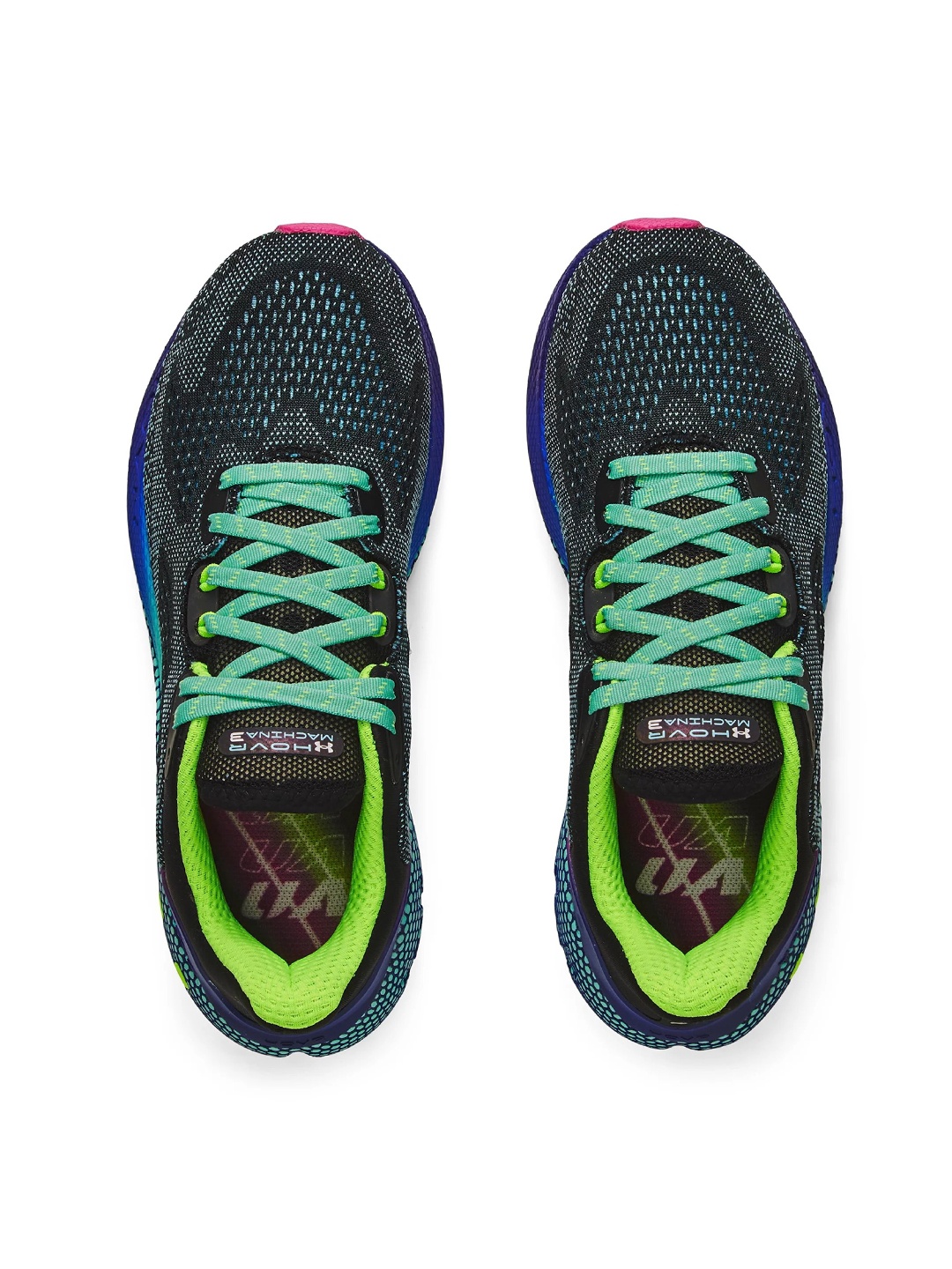 

UNDER ARMOUR Women HOVR Machina 4 Speed Overdrive Textured Running Sports Shoes, Black