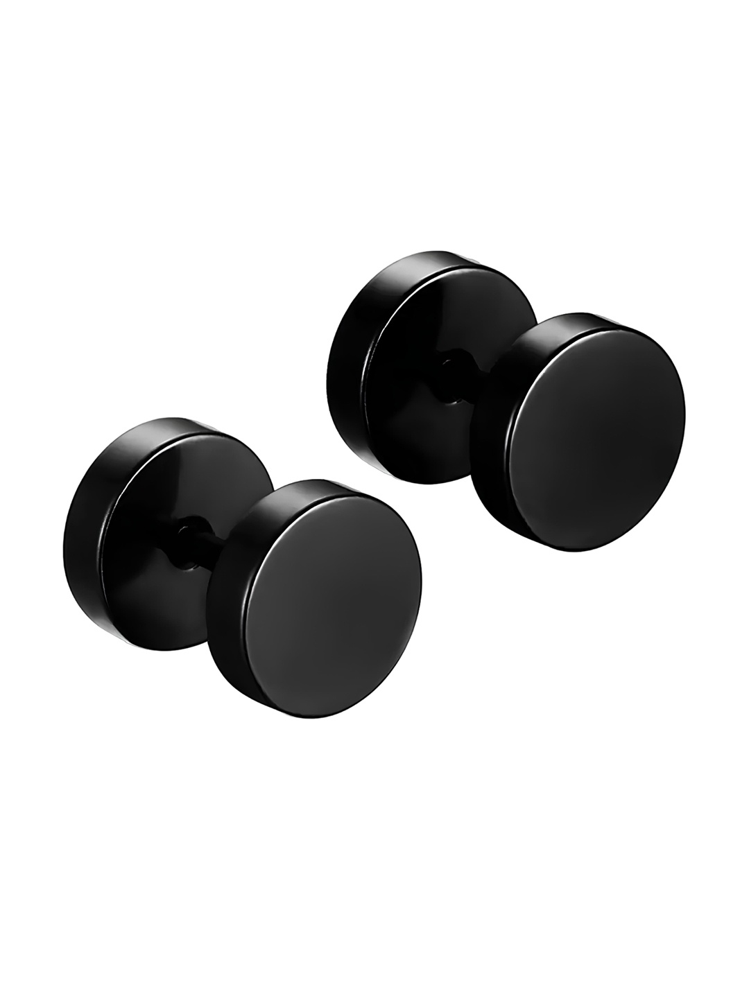 

KARISHMA KREATIONS Contemporary Studs Earrings, Black