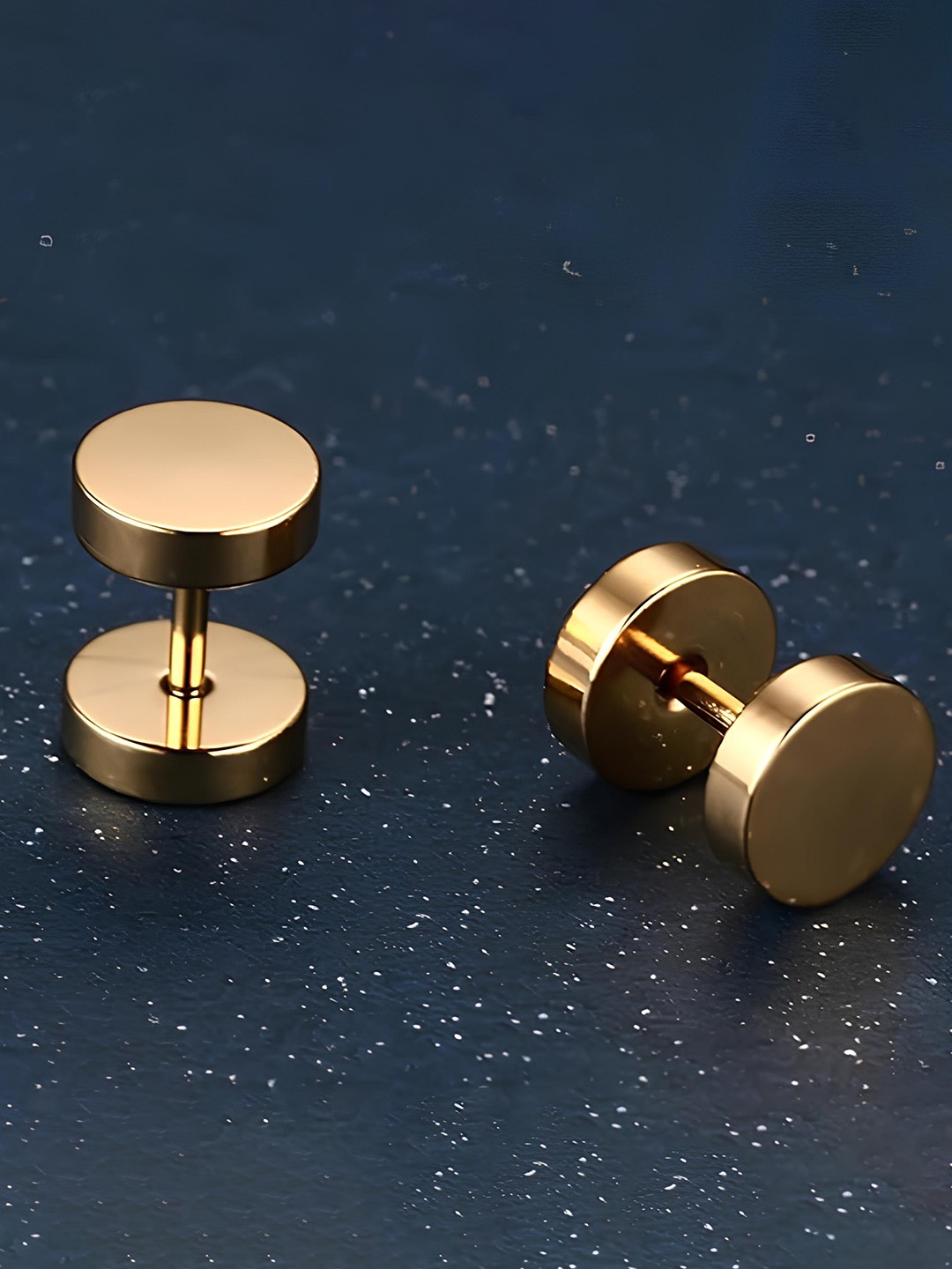 

KARISHMA KREATIONS Stainless Steel Gold Plated Studs Earrings