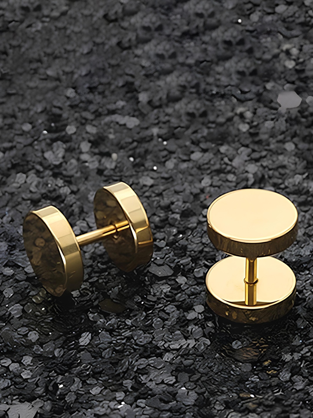 

KARISHMA KREATIONS Gold-Plated Contemporary Studs Earrings