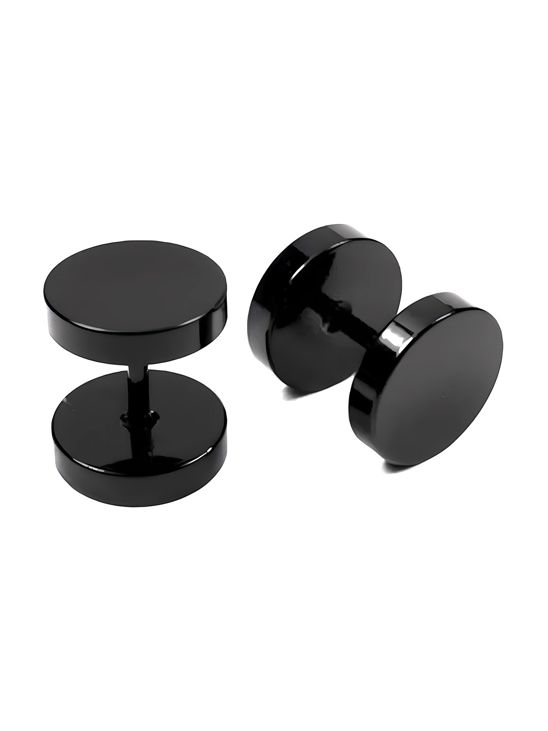 

KARISHMA KREATIONS Contemporary Studs Earrings, Black