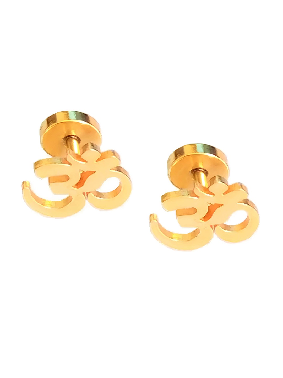 

KARISHMA KREATIONS Gold-Plated Contemporary Studs Earrings