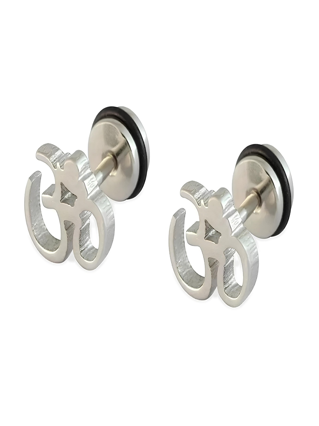

KARISHMA KREATIONS Silver-Plated Contemporary Studs Earrings